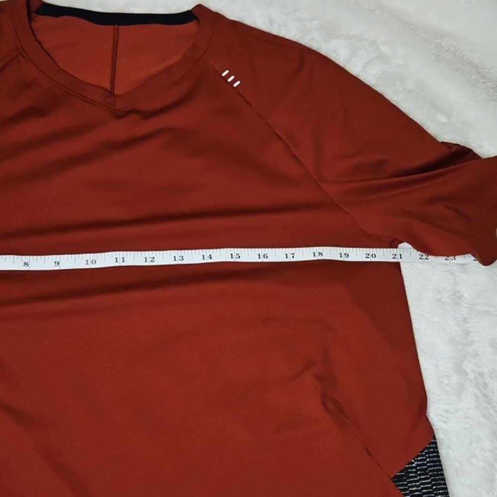 Lululemon Rust Red Performance T-Shirt - Picture 6 of 7